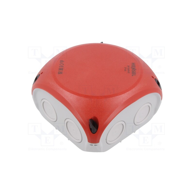 1 pcs x HENSEL - 62000040 - Enclosure: junction box, X: 130mm, Y: 130mm, Z: 77mm, IP66, white