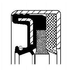 Sealing ring 42x62x17 mm corteco
