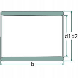 Sliding bearing, bronze bush 40x44x40 mm