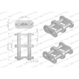 Reinforced chain lock z16a 2 ansi a 80 r2 1