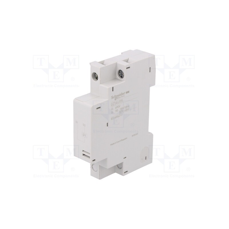 1 pcs x SCHNEIDER ELECTRIC - GZ1AU115 - Undervoltage relase, 110/115VAC, side
