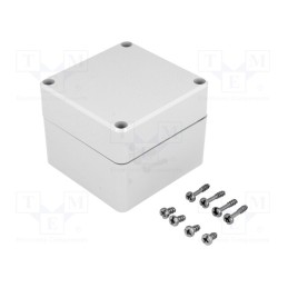 1 pcs x FIBOX - AB 080807 - Enclosure: multipurpose, X: 80mm, Y: 82mm, Z: 65mm, EURONORD, ABS