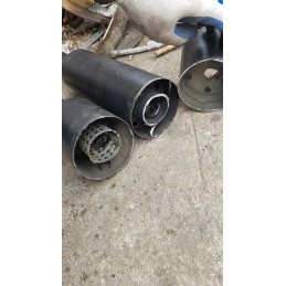 Long round muffler painted without cover C 360
