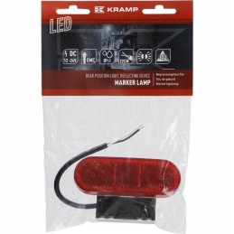 Rectangular rear position lamp LED 12 24v