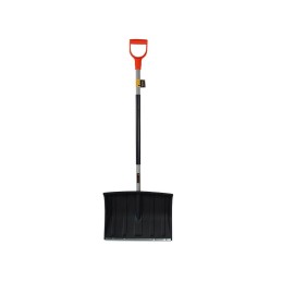 Snow shovel with a metal handle, black teger