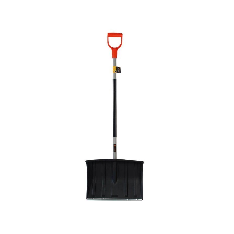 Snow shovel with a metal handle, black teger