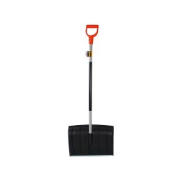 Snow shovel with a metal handle, black teger