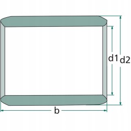 Sliding bearing, bronze bush 35x39x50 mm