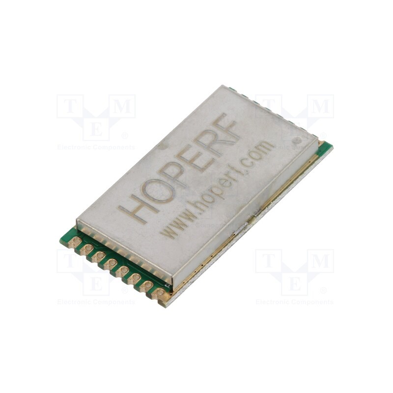 1 pcs x HOPE MICROELECTRONICS - RFM98PW-169S2 - Module: transceiver, RF, FSK,GFSK,GMSK,LoRa,MSK,OOK, 169MHz, SMD