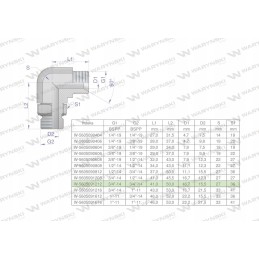 Hydraulic elbow bb 3 4 x 3 4 bsp