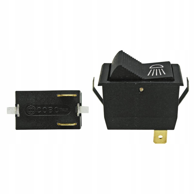 Headlight tilt switch blister