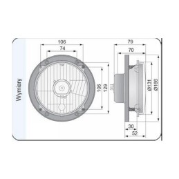 Headlamp headlight 2 functions Zetor Ursus