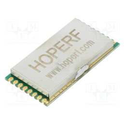 1 pcs x HOPE MICROELECTRONICS - RFM95PW-868S2 - Module: transceiver, RF, FSK,GFSK,GMSK,LoRa,MSK,OOK, 868MHz, SMD