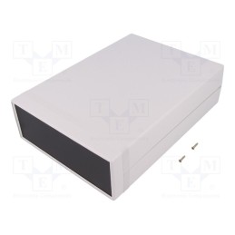 1 pcs x HAMMOND - 1598JSGYPBK - Enclosure: with panel, 1598, X: 200mm, Y: 280mm, Z: 76mm, ABS, grey