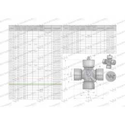 Shaft cross 30 20x81 70 side lubrication motog