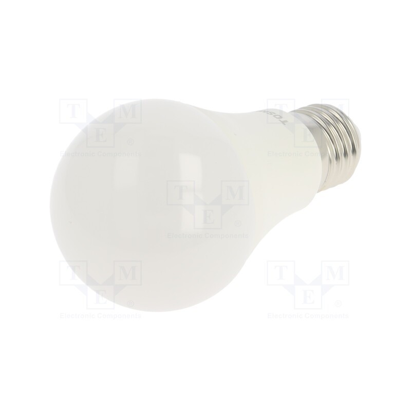 1 pcs x TOSHIBA LED LIGHTING - DELS-BL448P5B0AE21 - LED lamp, neutral white, E27, 230VAC, 806lm, 8.5W, 180°, 4000K