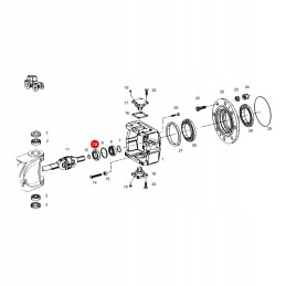 Ring simering fendt 12018678b corteco