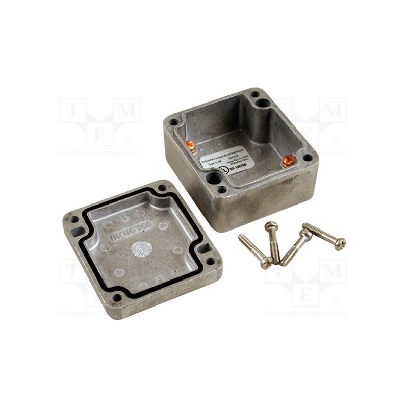 1 pcs x HAMMOND - 1590Z061 - Enclosure: multipurpose, X: 58mm, Y: 64mm, Z: 36mm, 1590Z, aluminium