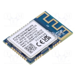 1 pcs x MICROCHIP TECHNOLOGY - ATWINC1510-MR210PB1976 - Module: WiFi, IEEE 802.11b/g/n, SPI,UART, SMD, 21.7x14.7x2.1mm