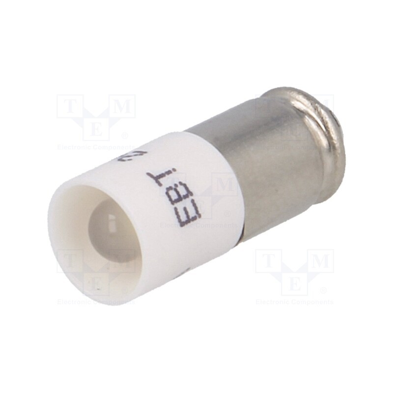 1 pcs x CML INNOVATIVE TECHNOLOGIES - 1512135W3D - LED lamp, white, S5,7s, 24VDC, 24VAC, No.of diodes: 1