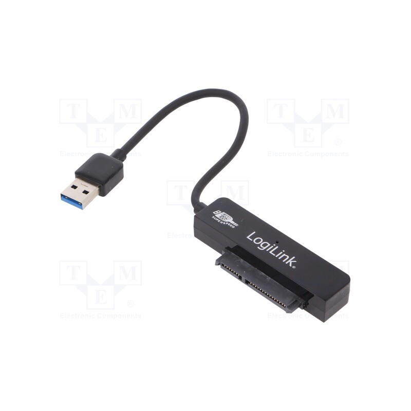 1 pcs x LOGILINK - AU0012A - USB to SATA adapter, SATA plug,USB A plug, 200mm, 5Gbps
