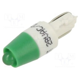 1 pcs x CML INNOVATIVE TECHNOLOGIES - 1511A45UG3 - Indicator: LED, T5,W2x4,6d, green, plastic, 28VAC, 28VDC, -20÷60°C