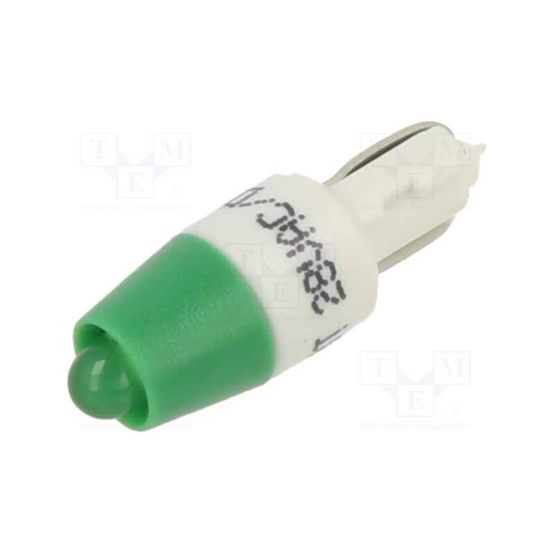 1 pcs x CML INNOVATIVE TECHNOLOGIES - 1511A45UG3 - Indicator: LED, T5,W2x4,6d, green, plastic, 28VAC, 28VDC, -20÷60°C