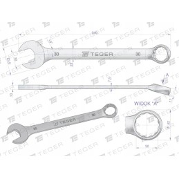 Open-end wrench 30 mm teger motogeneric