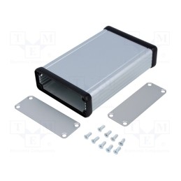 1 pcs x HAMMOND - 1455J1201 - Enclosure: with panel, 1455, X: 78mm, Y: 120mm, Z: 27mm, aluminium