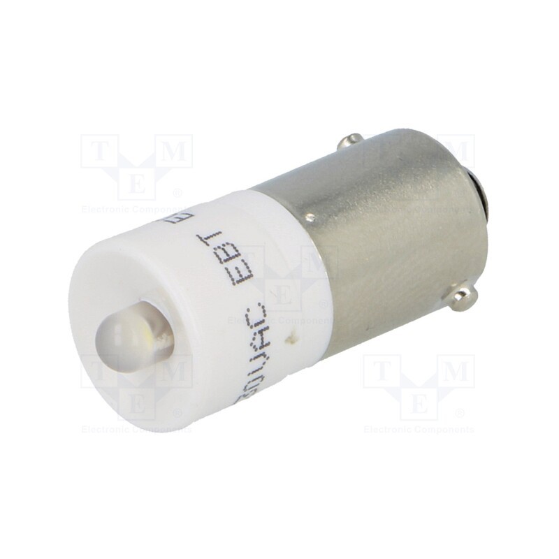 1 pcs x CML INNOVATIVE TECHNOLOGIES - 1860623W3D - LED lamp, white, BA9S, 230VAC