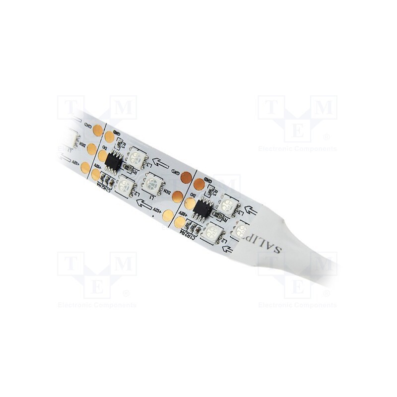 1 m x IPIXEL LED - S020090CB3SF - Programmable LED tape, RGB, 5050, 12V, LED/m: 90, 20mm, white PCB