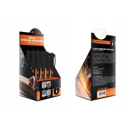 Construction and industrial marker, black, okra tip