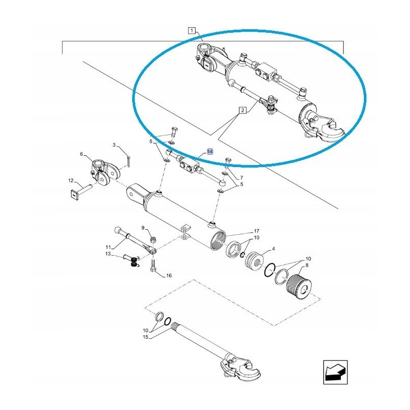 Central connector New Holland T5 51434512