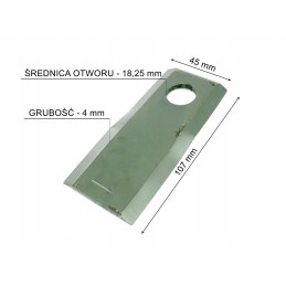 Kuhn left mower blade 55903210