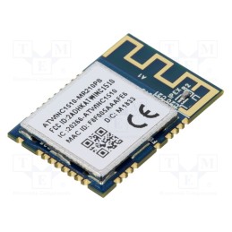 1 pcs x MICROCHIP TECHNOLOGY - ATWINC1510-MR210PB1961 - Module: WiFi, IEEE 802.11b/g/n, SPI,UART, SMD, 21.7x14.7x2.1mm