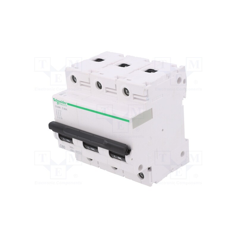 1 pcs x SCHNEIDER ELECTRIC - A9N18365 - Circuit breaker, 230/400VAC, Inom: 80A, Poles: 3, Charact: C, 10kA