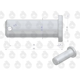 Hanger mounting pin lp, lower part c 330 c