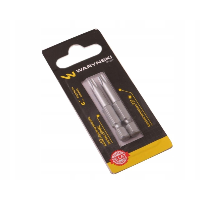 T27 screwdriver bits 50mm, Warynski set, incl