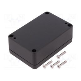 1 pcs x HAMMOND - 1550Z103BK - Enclosure: multipurpose, X: 64mm, Y: 98mm, Z: 34mm, 1550Z, aluminium