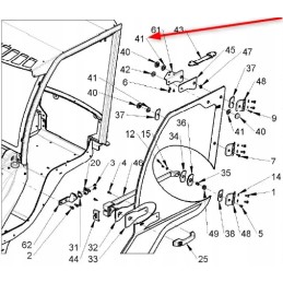 C034517 door hinge rubber washer