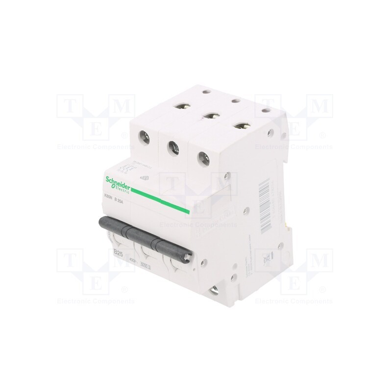 1 pcs x SCHNEIDER ELECTRIC - A9K01325 - Circuit breaker, 230/400VAC, Inom: 25A, Poles: 3, Charact: B, 6kA