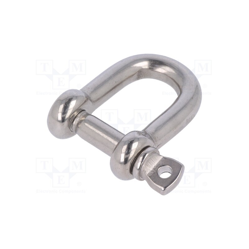 1 pcs x KRAFTBERG - SZE-D8-A4 - Dee shackle, acid resistant steel A4, for rope, 8mm