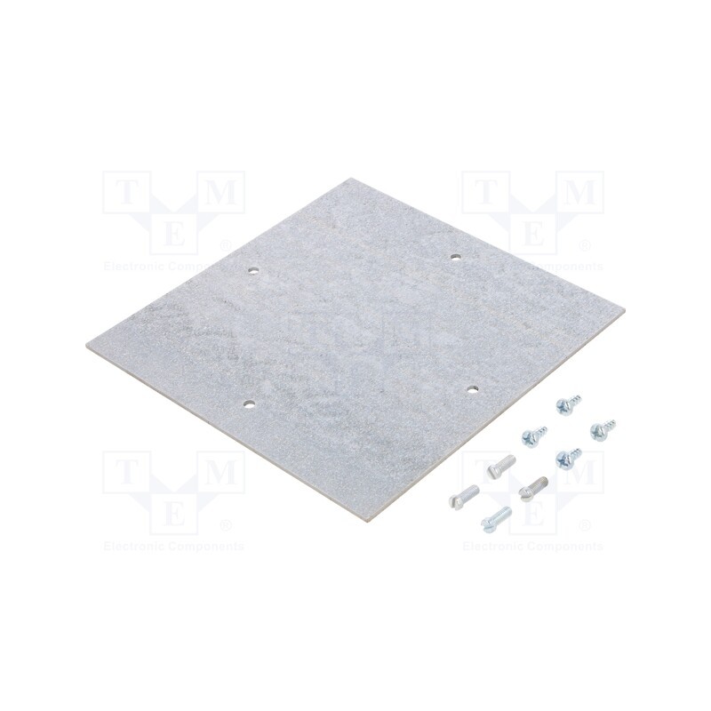 1 pcs x SPELSBERG - 19700701 - Mounting plate, steel, W: 150mm, L: 150mm, Thk: 2mm, Plating: zinc