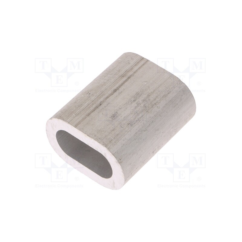 1 pcs x DROMET - ZLA14 - Ferrule, aluminium, for rope, Ørope: 14mm, L: 49mm