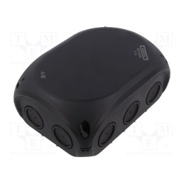1 pcs x HENSEL - 62000301 - Enclosure: junction box, X: 130mm, Y: 180mm, Z: 77mm, IP66, black