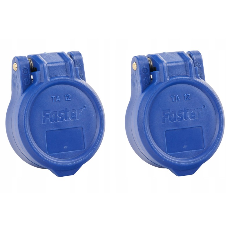 Dust covers for euro sockets, blue faster