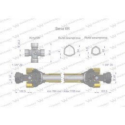 Articulated and telescopic shaft 760 1150mm 830nm ce 202