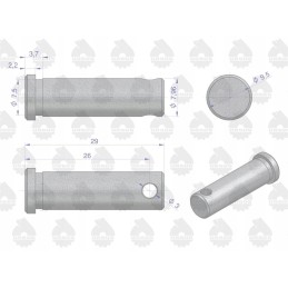 Clutch lever pin 887897m1u sold p