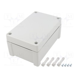 1 pcs x FIBOX - TPC191209 - Enclosure: multipurpose, X: 122mm, Y: 187mm, Z: 90mm, TEMPO, grey