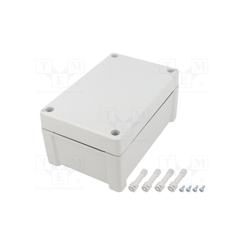 1 pcs x FIBOX - TPC191209 - Enclosure: multipurpose, X: 122mm, Y: 187mm, Z: 90mm, TEMPO, grey